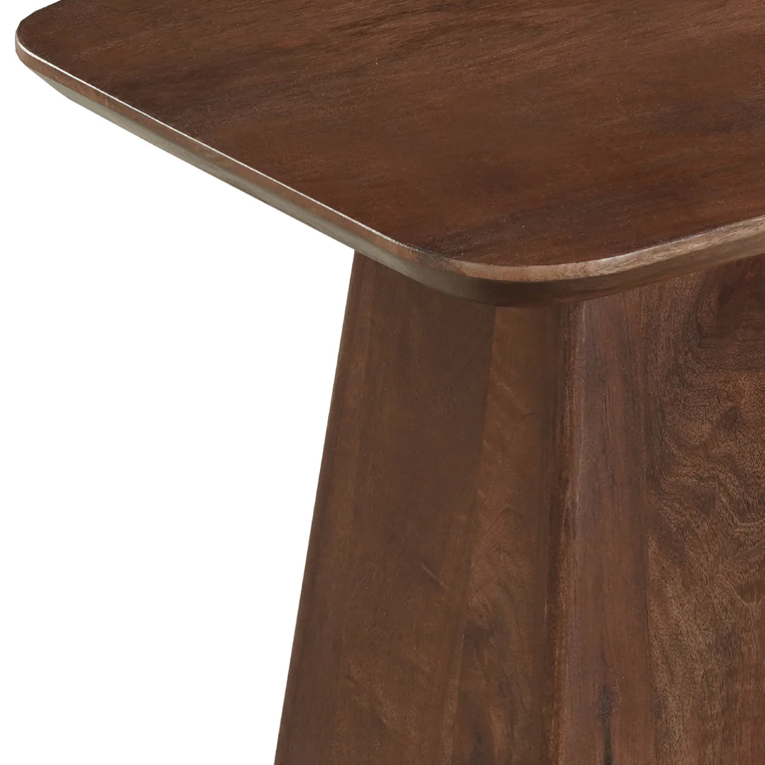 Mangohouten salontafel Mick vierkant bruin 40x40cm - Image 3