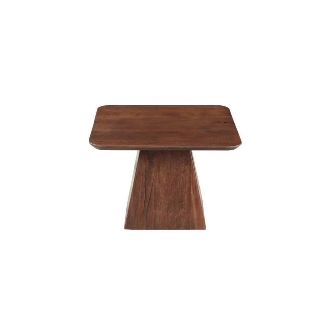 Mangohouten salontafel Mick vierkant bruin 60x60cm - Image 5