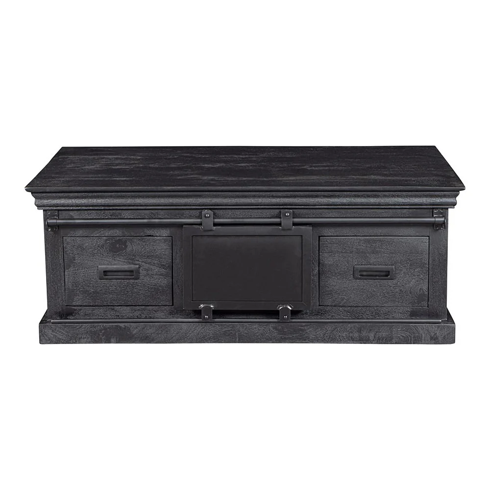 Mangohouten Salontafel Milan 120 cm Zwart - Image 2