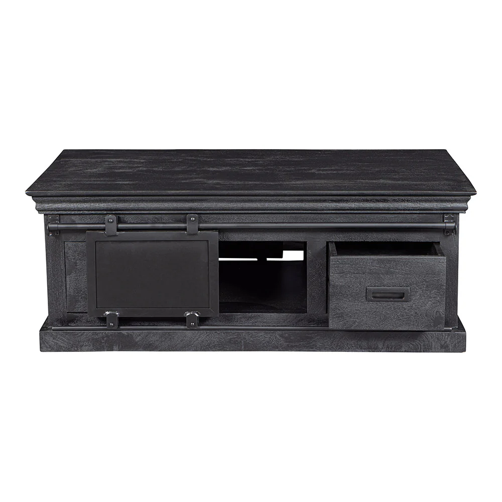 Mangohouten Salontafel Milan 120 cm Zwart - Image 4
