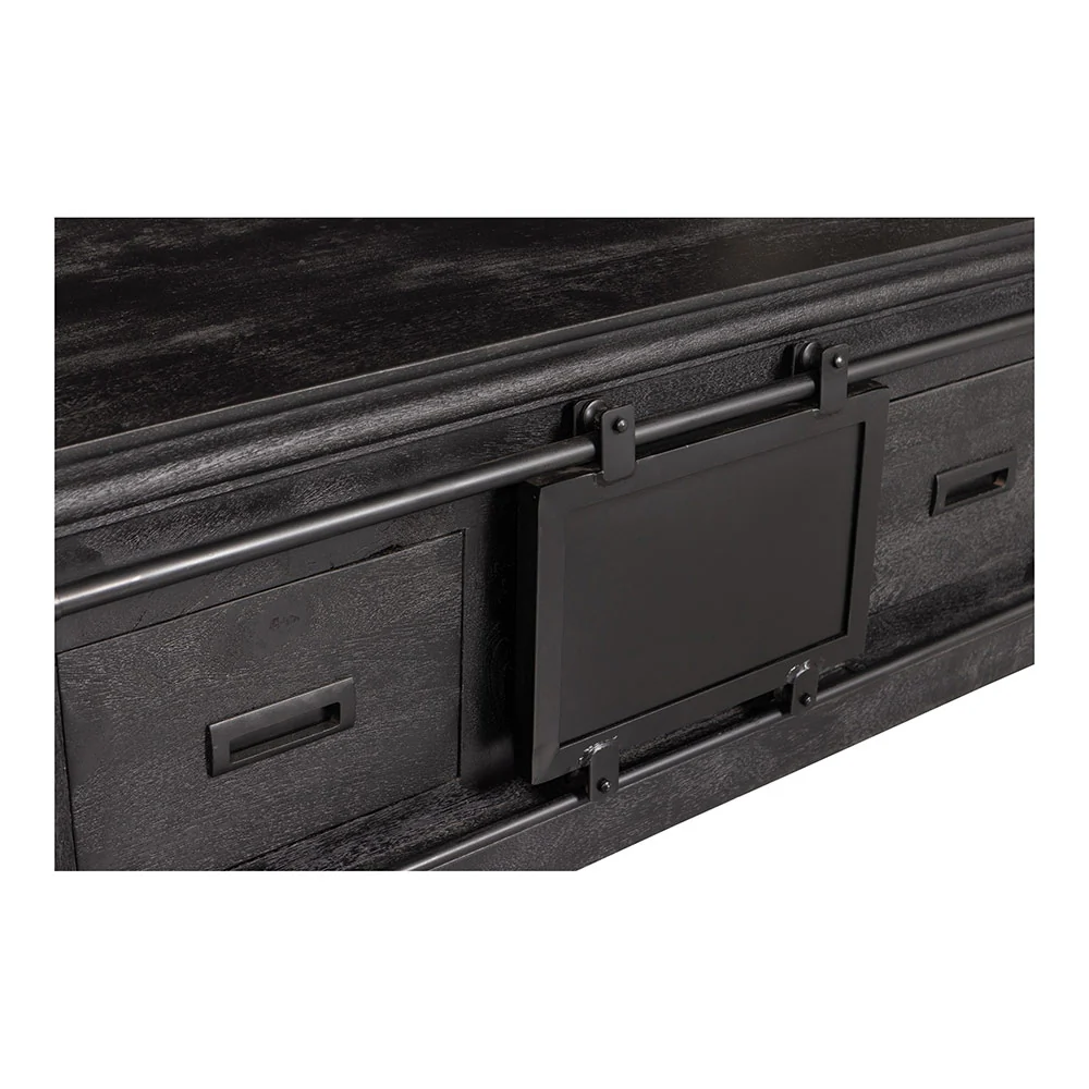 Mangohouten Salontafel Milan 120 cm Zwart - Image 6