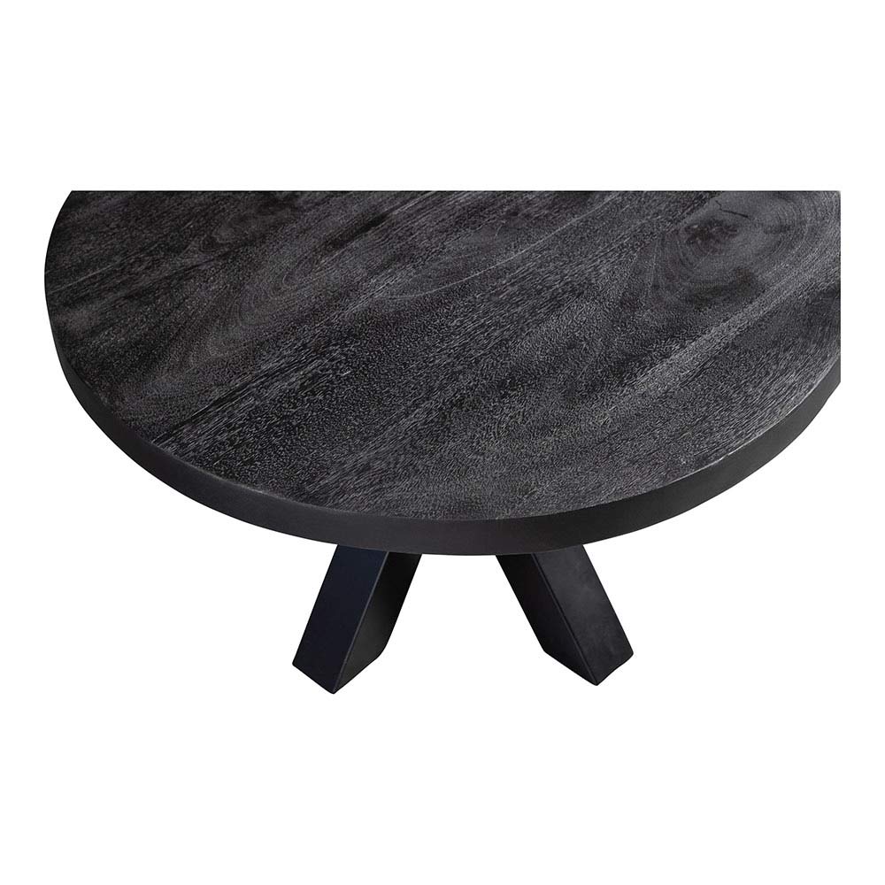 Mangohouten Salontafel Rond Tara 70 cm Zwart - Image 4