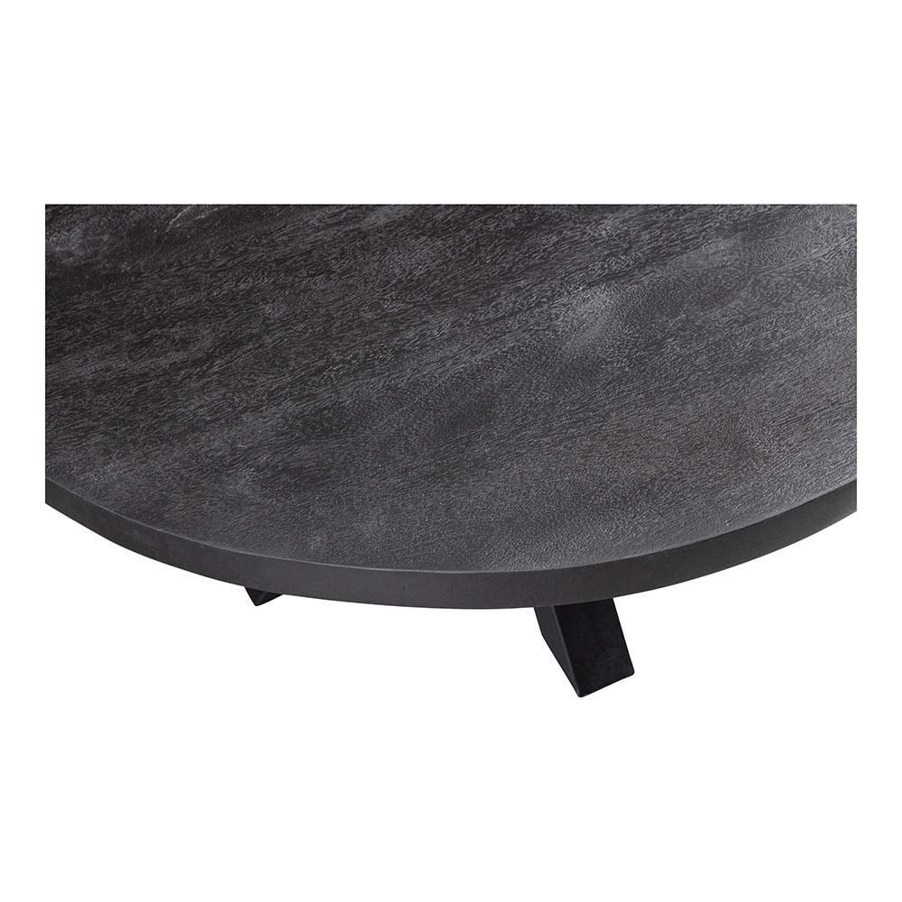 Mangohouten Salontafel Tara Rond 90 cm Zwart - Image 4
