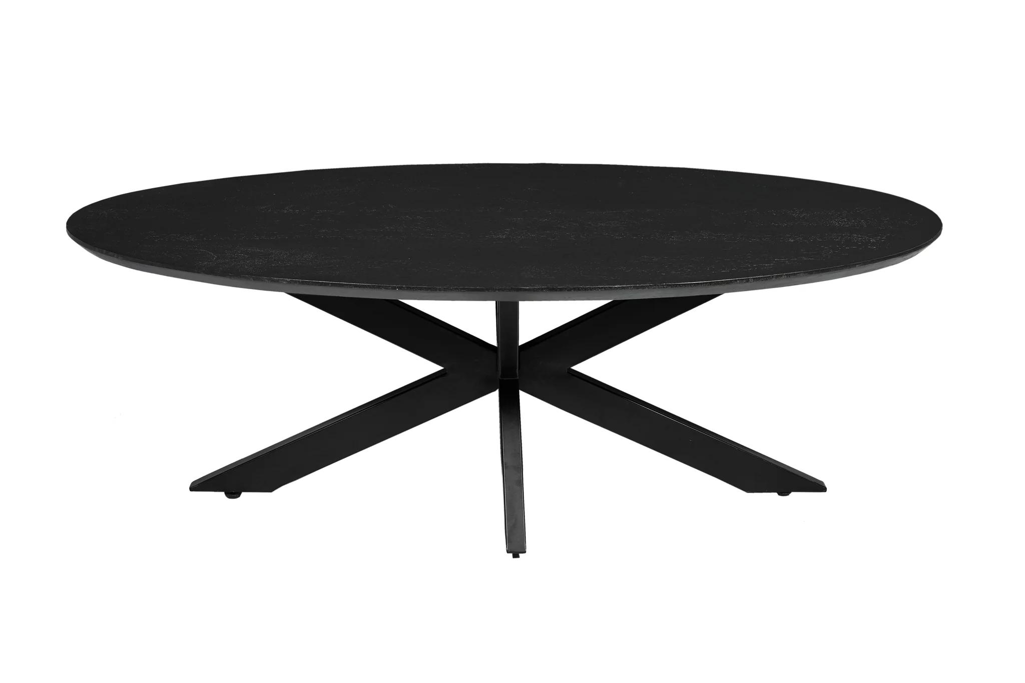 Mangohouten Salontafel Tess Ovaal Zwart - Image 3