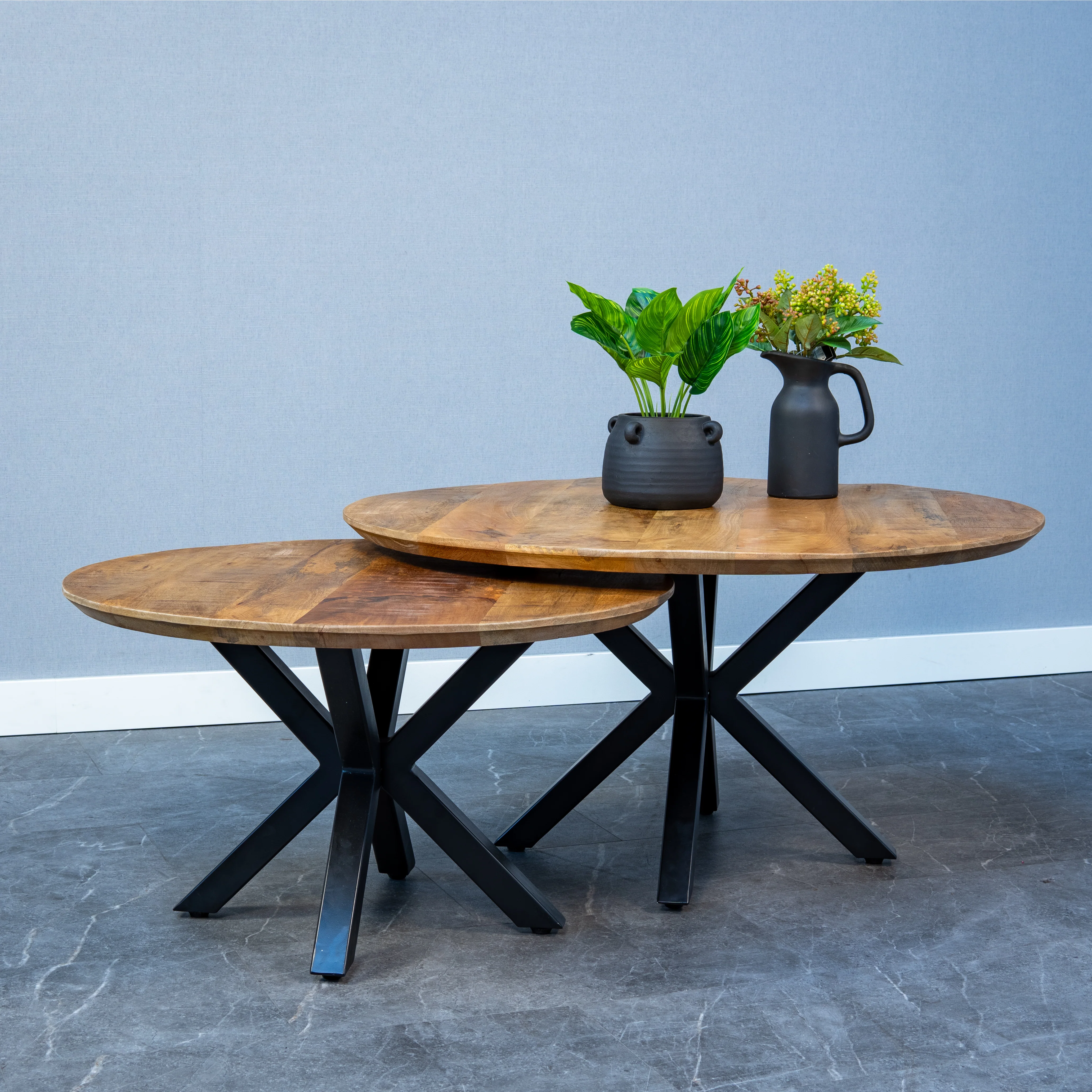 Mangohouten Salontafel Tess Rond 70 cm - Image 3