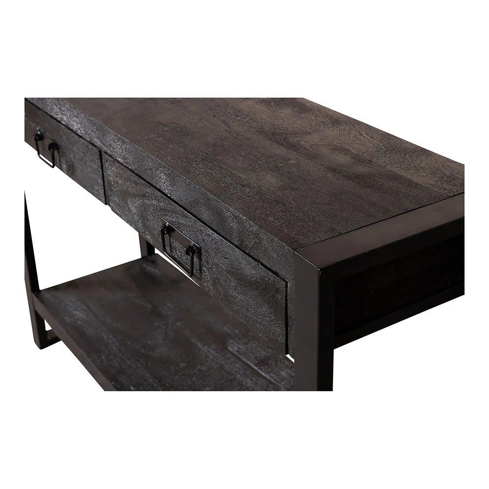 Mangohouten Sidetable Britt 120 cm Zwart - Image 6