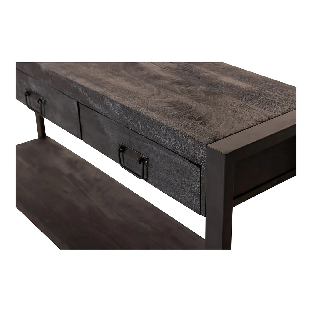 Mangohouten Sidetable Britt 150 cm Zwart - Image 7