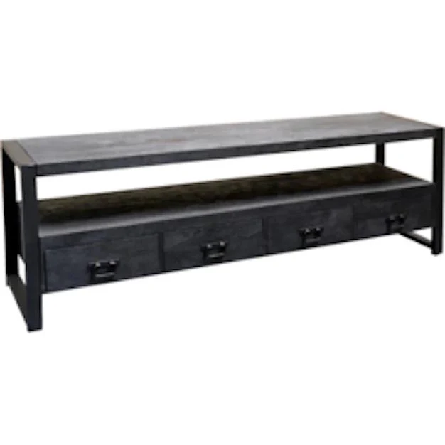 Mangohouten TV Meubel Britt 180 cm Zwart - Image 2