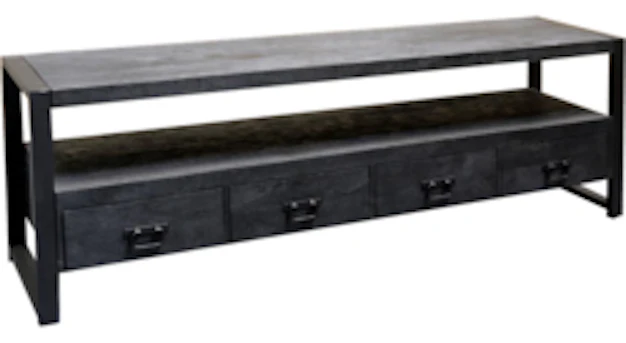 Mangohouten TV Meubel Britt 180 cm Zwart - Image 3