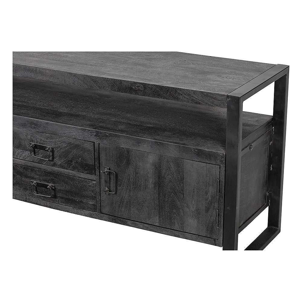 Mangohouten TV Meubel Britt 190 cm Zwart - Image 5