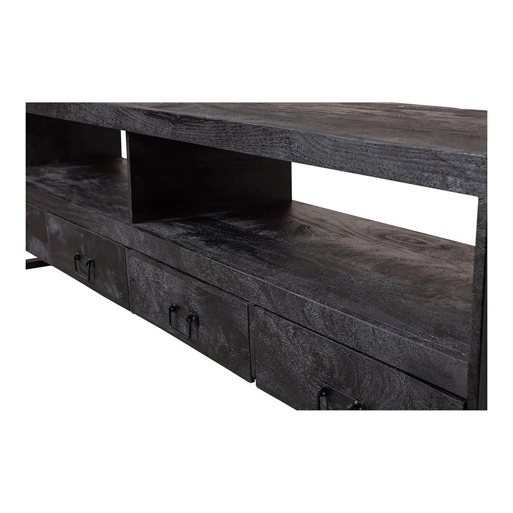 Mangohouten TV Meubel Britt 220 cm Zwart - Image 6