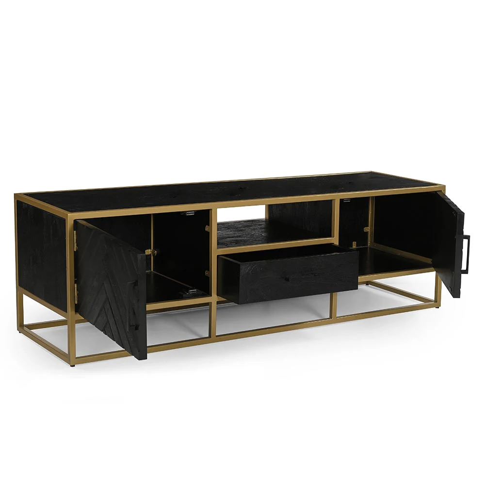 Mangohouten TV Meubel Fingula 165 cm - Image 4