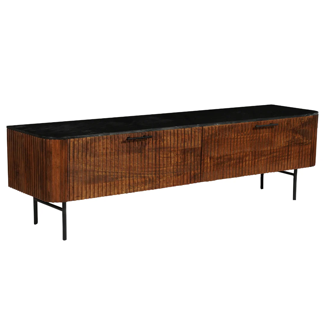 Mangohouten TV meubel Levi 180 cm - Image 3