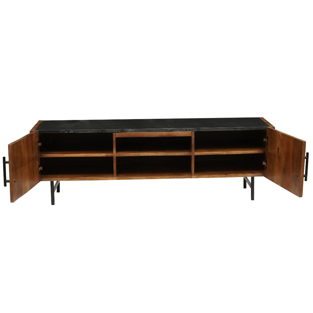 Mangohouten TV Meubel Rosa 140 cm - Image 3