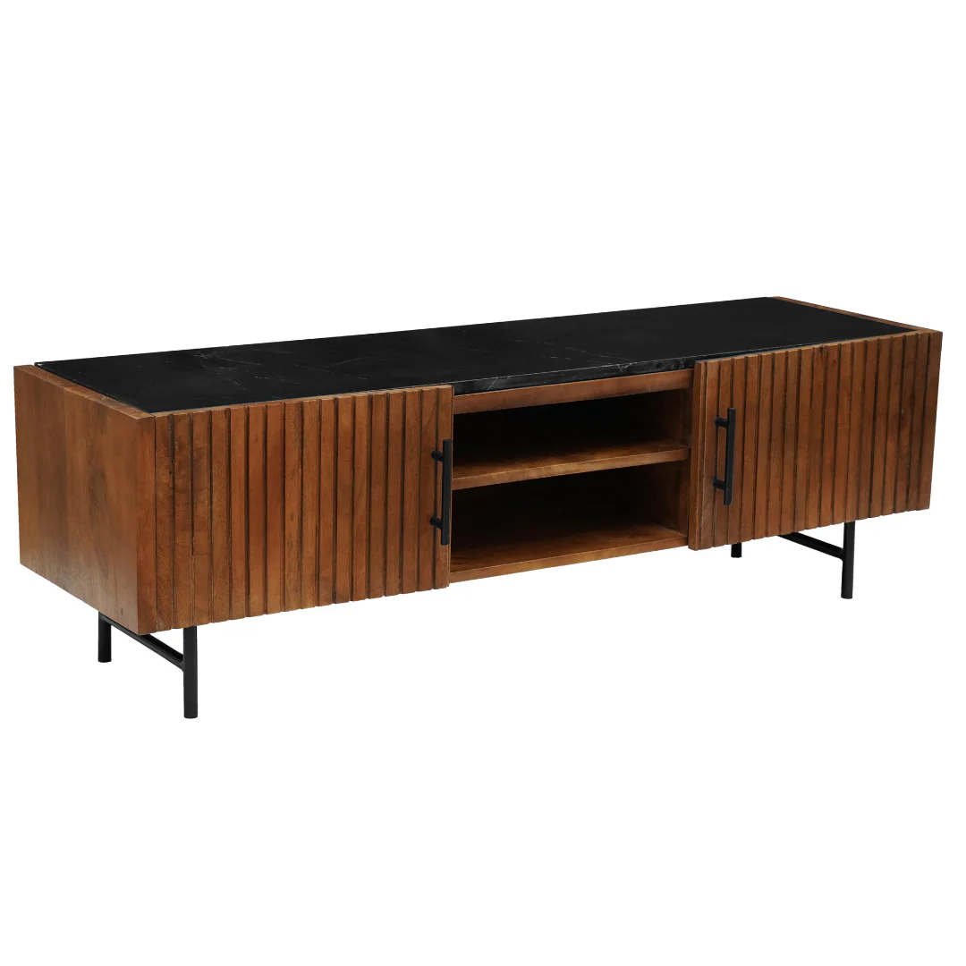 Mangohouten TV Meubel Rosa 140 cm - Image 4