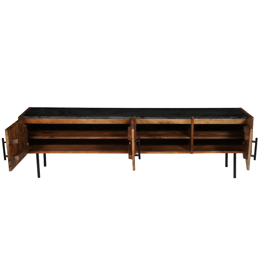 Mangohouten TV meubel Rosa 170 cm - Image 3