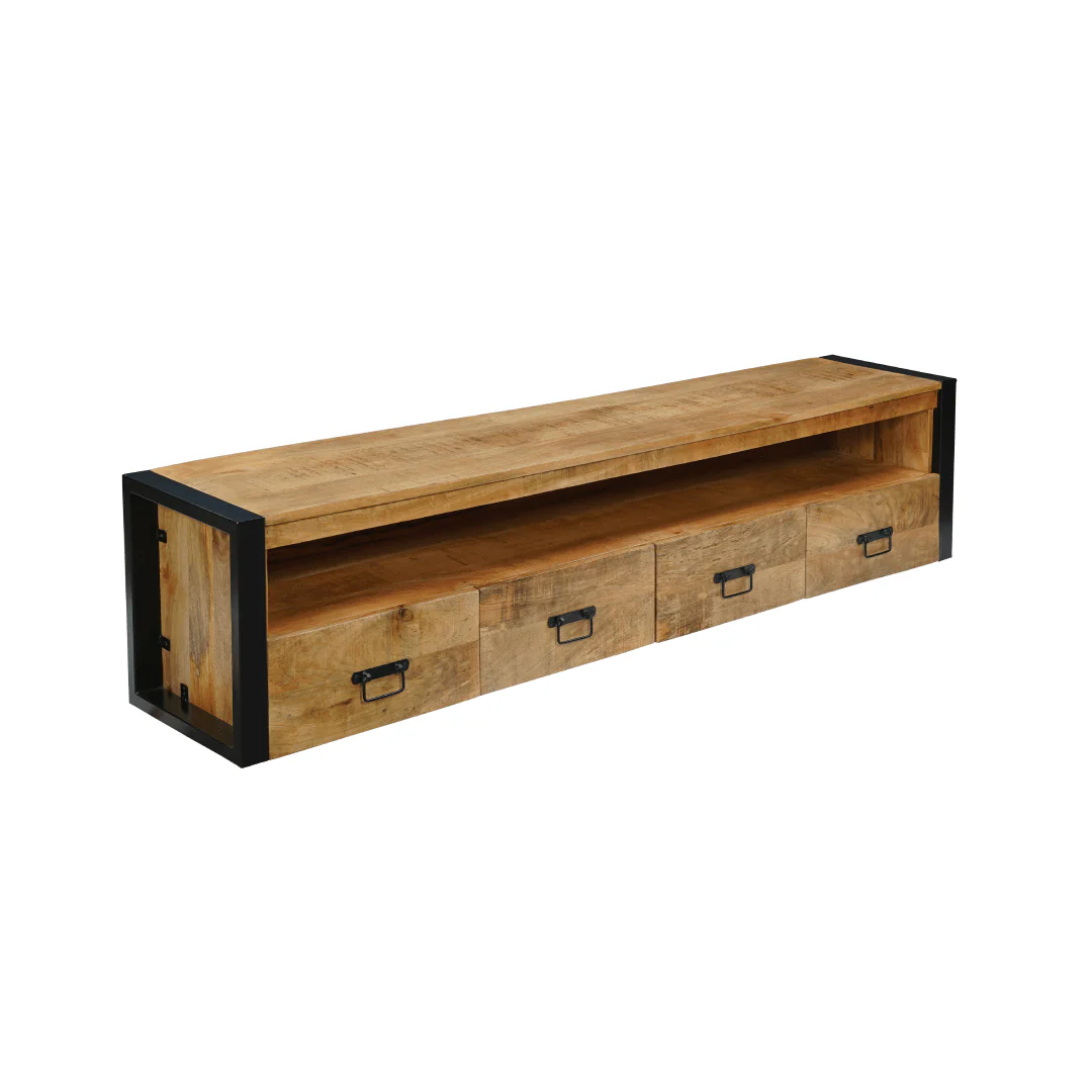 Mangohouten TV Meubel Zwevend Britt 180 cm - Image 2