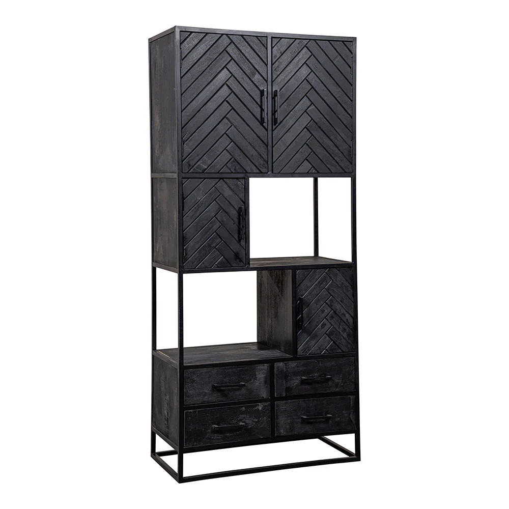 Mangohouten Vakkenkast Fianna 90 cm - Image 3