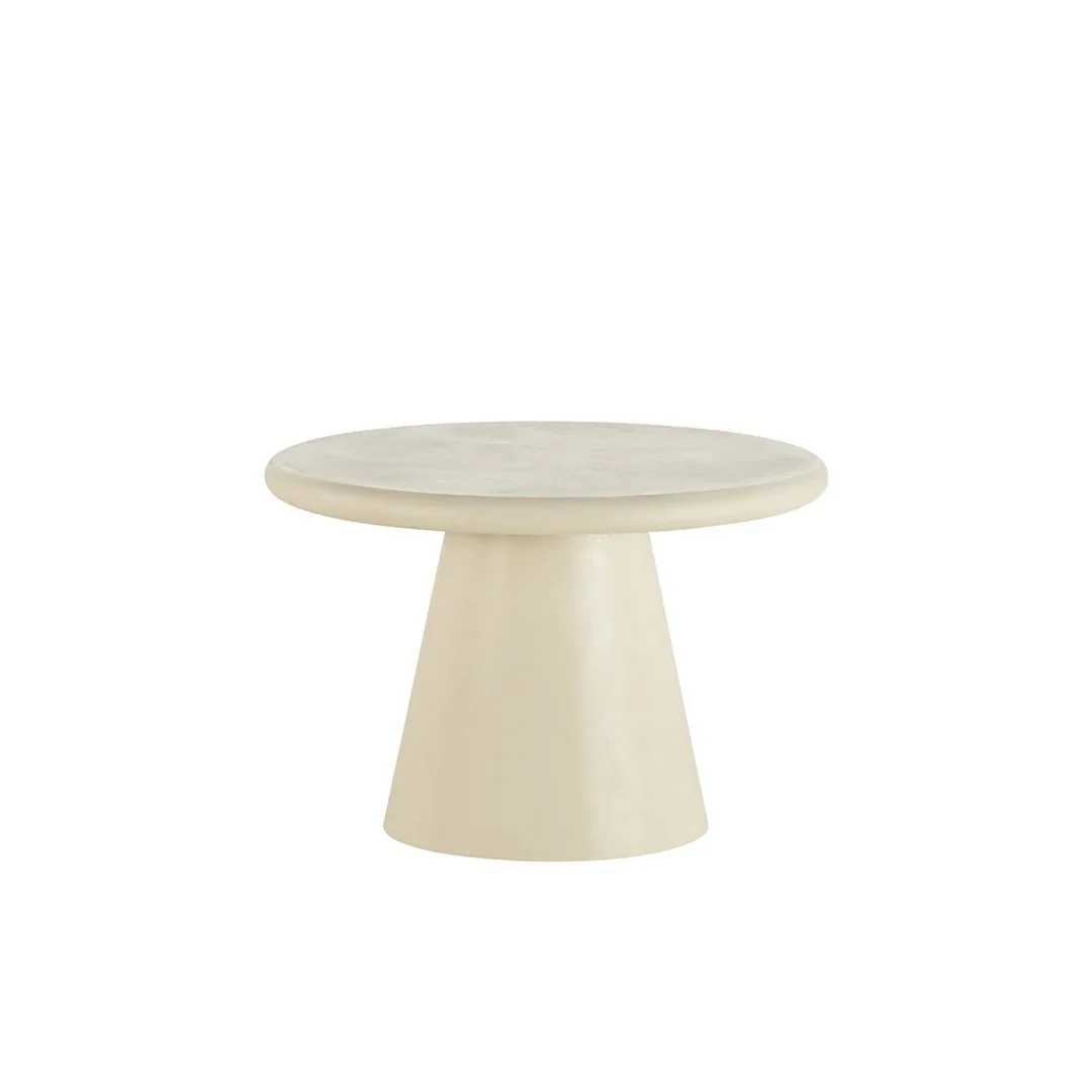 Salontafel Rond Maya Microcement 60 cm Beige - Image 2