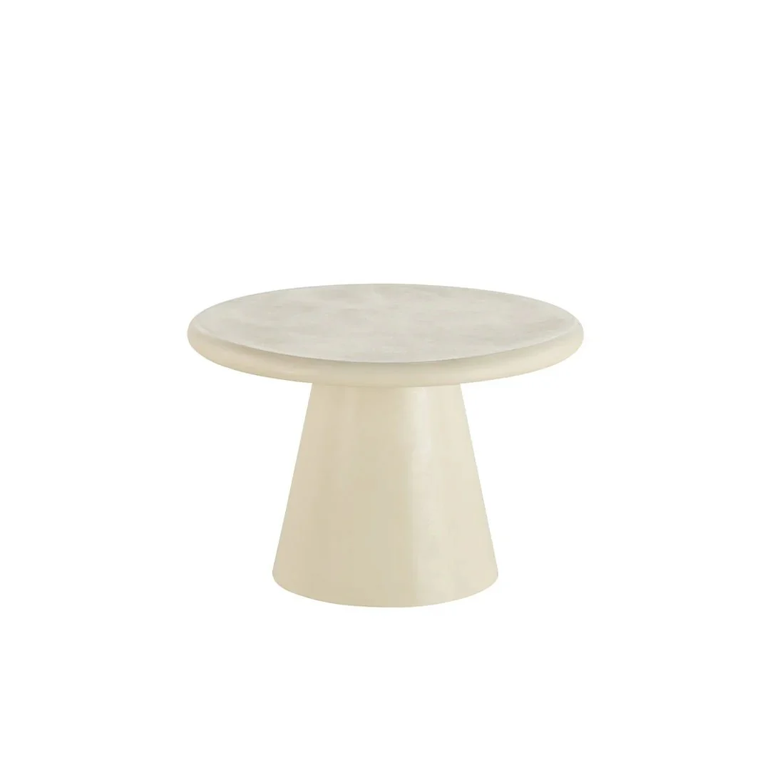 Salontafel Rond Maya Microcement 60 cm Beige - Image 3