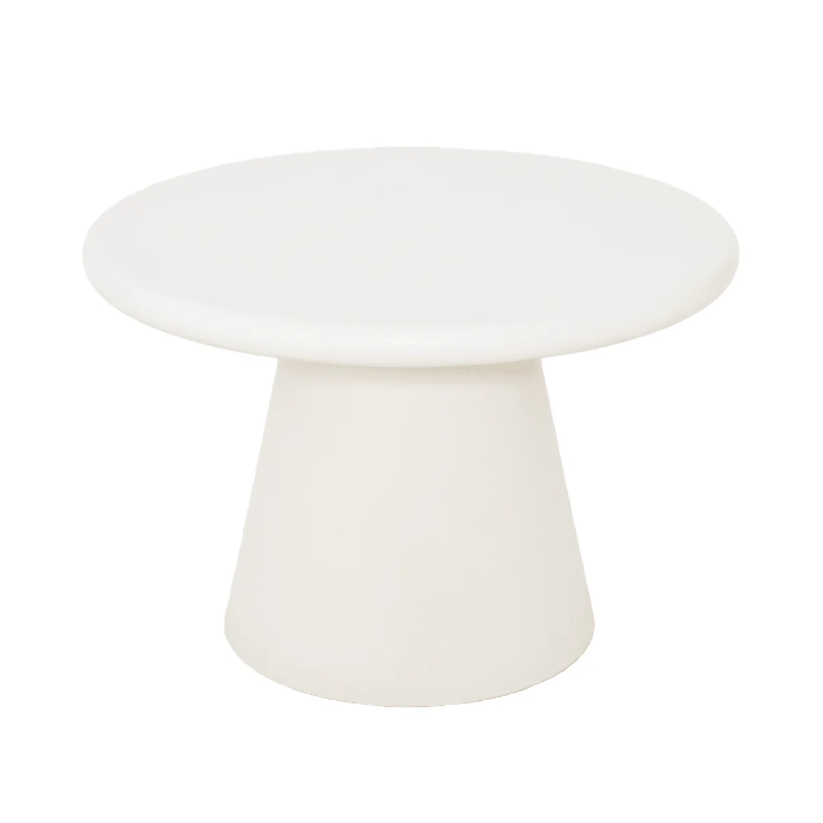 Salontafel Rond Maya Microcement 60 cm Wit - Image 2